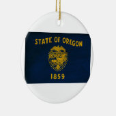 Oregon Flag Keramisch Ornament (Rechts)