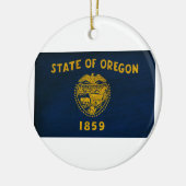 Oregon Flag Keramisch Ornament (Links)