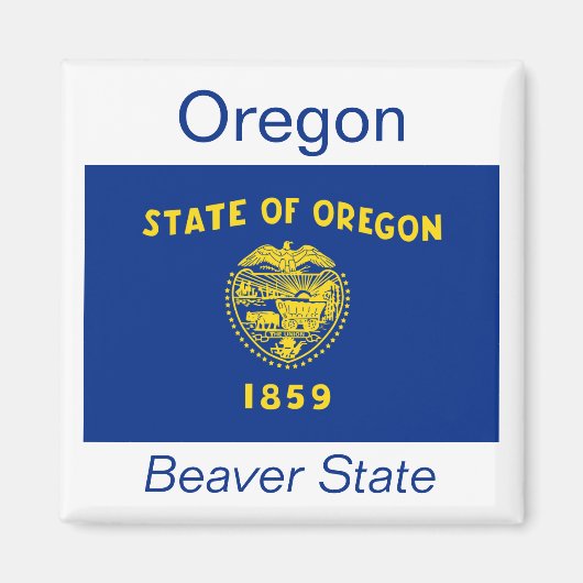 Oregon Flag Magnet (Voorkant)