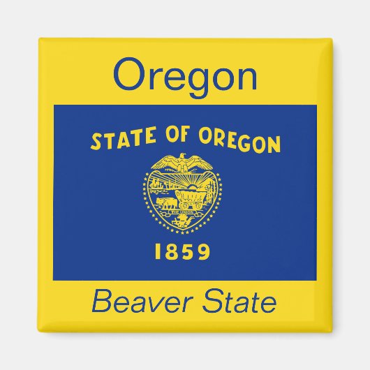 Oregon Flag Magnet (Voorkant)