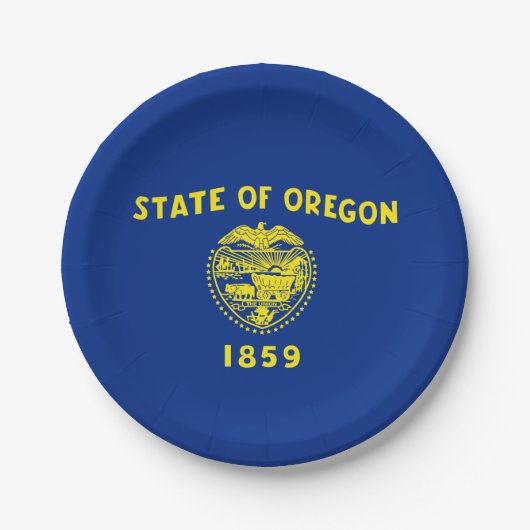 Oregon Flag Papieren Bordje (Voorkant)