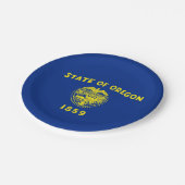 Oregon Flag Papieren Bordje (Gekanteld)