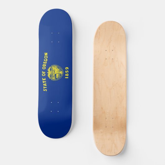 Oregon Flag Persoonlijk Skateboard (Voorkant)