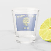 Oregon Flag Shot Glas (Achterkant)