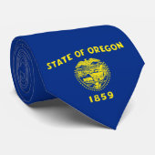 Oregon Flag Stropdas (Opgerold)