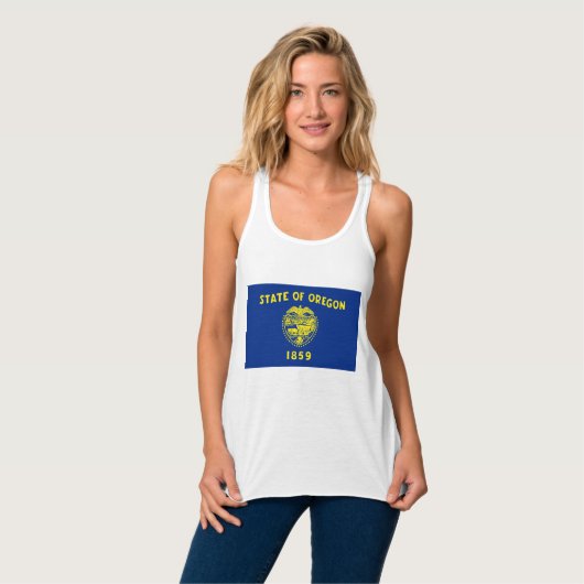 Oregon Flag Tanktop (Volledige Voorkant)