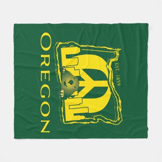 Oregon Fleece Blanket (Voorkant (Horizontaal))