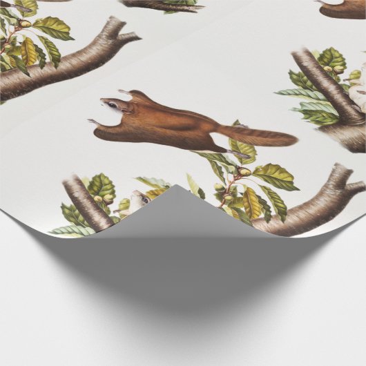 Oregon Flying Squirrel (Pteromys Origonensis) Cadeaupapier (Hoek)