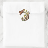 Oregon Flying Squirrel (Pteromys Origonensis) Ronde Sticker (Tas)