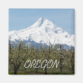 Oregon fruitboomgaarden en Mount Hood Magneet (Voorkant)