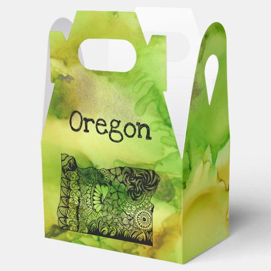 Oregon Gable Favor Box Bedankdoosjes (Geopend)