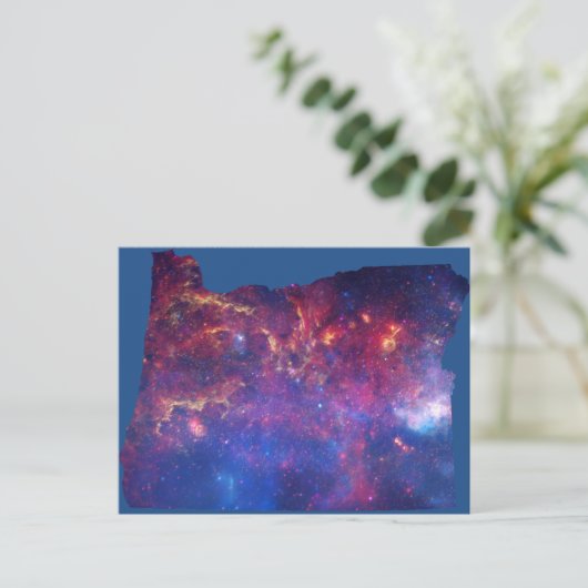 Oregon Galaxy Print Briefkaart (Staand voorkant)