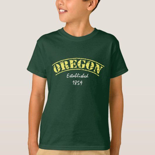 Oregon gevestigd t-shirt (Voorkant)