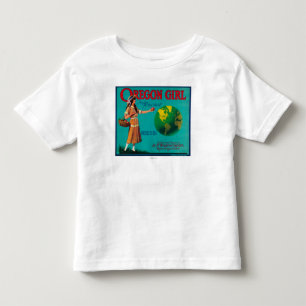 Oregon Girl Apple Crate LabelElgin, OF Kinder Shirts