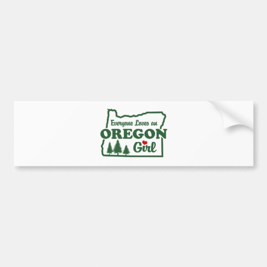 Oregon Girl Bumpersticker (Voorkant)