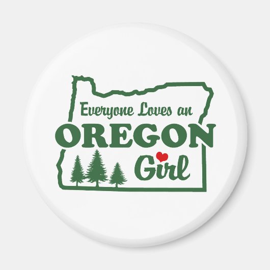 Oregon Girl Magneet (Voorkant)
