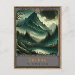 Oregon | Gotische kunst Briefkaart