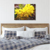 Oregon Grape Flowers Yellow Wildbloemen Canvas Afdruk (Insitu (Slaapkamer))