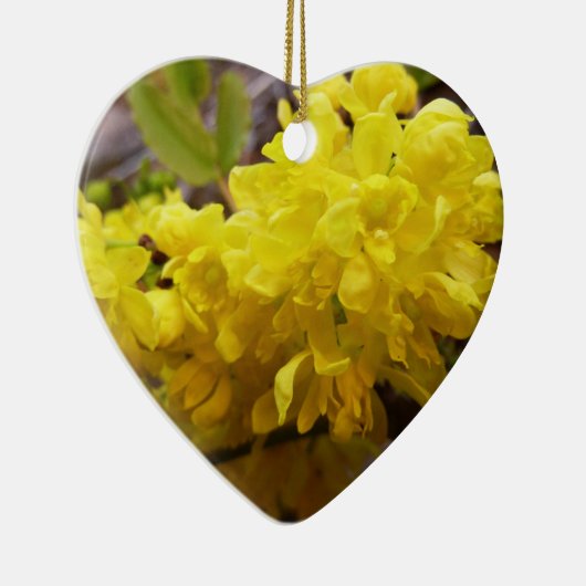 Oregon Grape Flowers Yellow Wildbloemen Keramisch Ornament (Rechts)