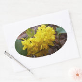 Oregon Grape Flowers Yellow Wildbloemen Ovale Sticker (Envelop)