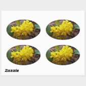 Oregon Grape Flowers Yellow Wildbloemen Ovale Sticker (Vel)