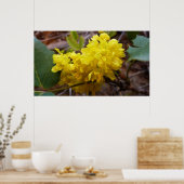 Oregon Grape Flowers Yellow Wildbloemen Poster (Keuken)