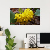 Oregon Grape Flowers Yellow Wildbloemen Poster (Thuiskantoor)