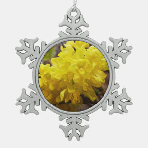 Oregon Grape Flowers Yellow Wildbloemen Tin Sneeuwvlok Ornament