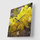 Oregon Grape Flowers Yellow Wildbloemen Vierkante Klok (Hoek)