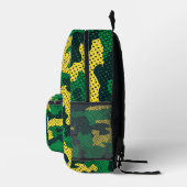 Oregon Green & Yellow Camo Printed Bedrukte Rugzak (Rechts)