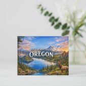 Oregon Greetings Postcard Briefkaart (Staand voorkant)