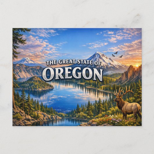 Oregon Greetings Postcard Briefkaart (Voorkant)
