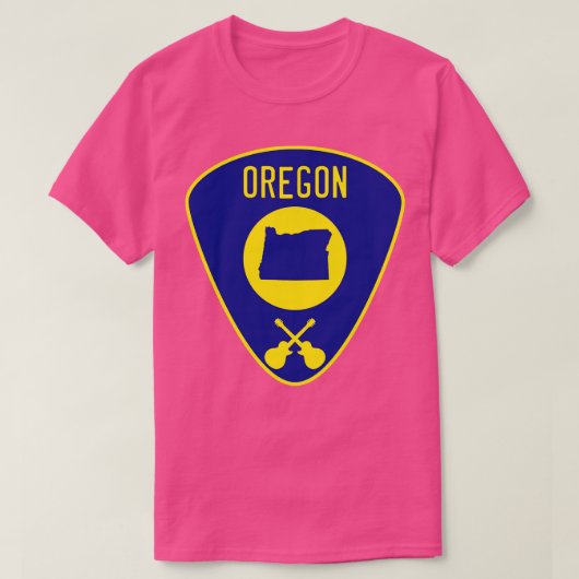 Oregon Guitar Pick T-shirt (Design voorkant)