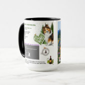 OREGON HARVEST - Sheltie - Kunstmuseum Recept Mok (Voorkant links)