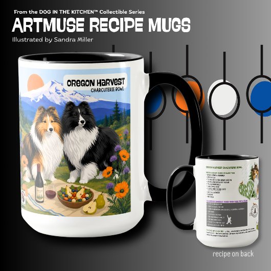 OREGON HARVEST - Sheltie - Kunstmuseum Recept Mok