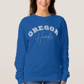 Oregon Hawks Dames Crew Nek Sweatshirt (Voorkant)