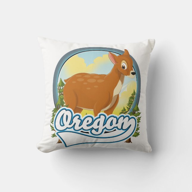 Oregon Herten reizen logo Kussen (Voorkant)