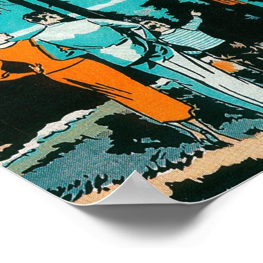 Oregon Highways Adverteren Poster (Hoek)