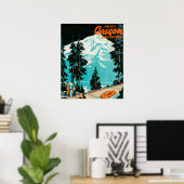 Oregon Highways Adverteren Poster (Thuiskantoor)