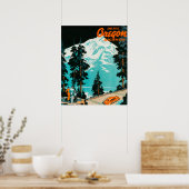 Oregon Highways Adverteren Poster (Keuken)