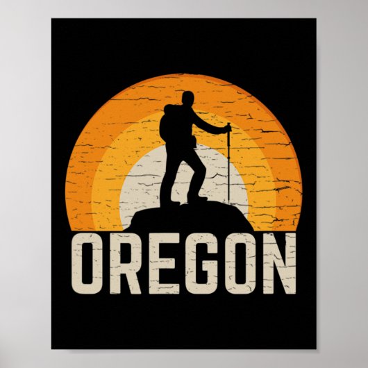 Oregon Hiking Poster (Voorkant)