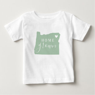 Oregon Home Grown State-kaart bewerkbare kleuren
