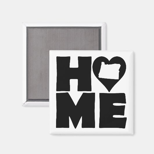 Oregon Home Heart State Fridge Magnet (Voorkant / Achterkant)