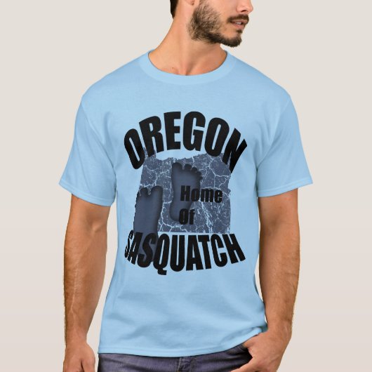 Oregon Home of Sasquatch T-shirt (Voorkant)