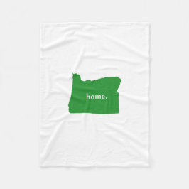 Oregon Home State Green Fleece Deken