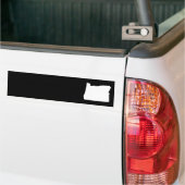 Oregon in wit en zwart bumpersticker (Op Truck)