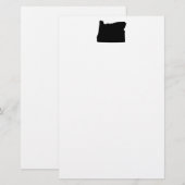 Oregon in zwart en wit briefpapier (Voorkant / Achterkant)