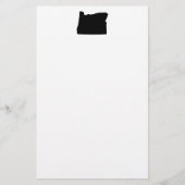 Oregon in zwart-wit briefpapier (Voorkant)