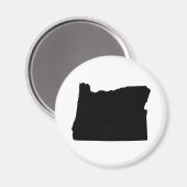 Oregon in zwart-wit magneet (Voorkant / Achterkant)