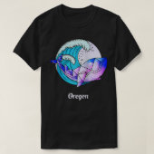 Oregon Japanese Paint Geometric Orca Killer Whale  T-shirt (Design voorkant)